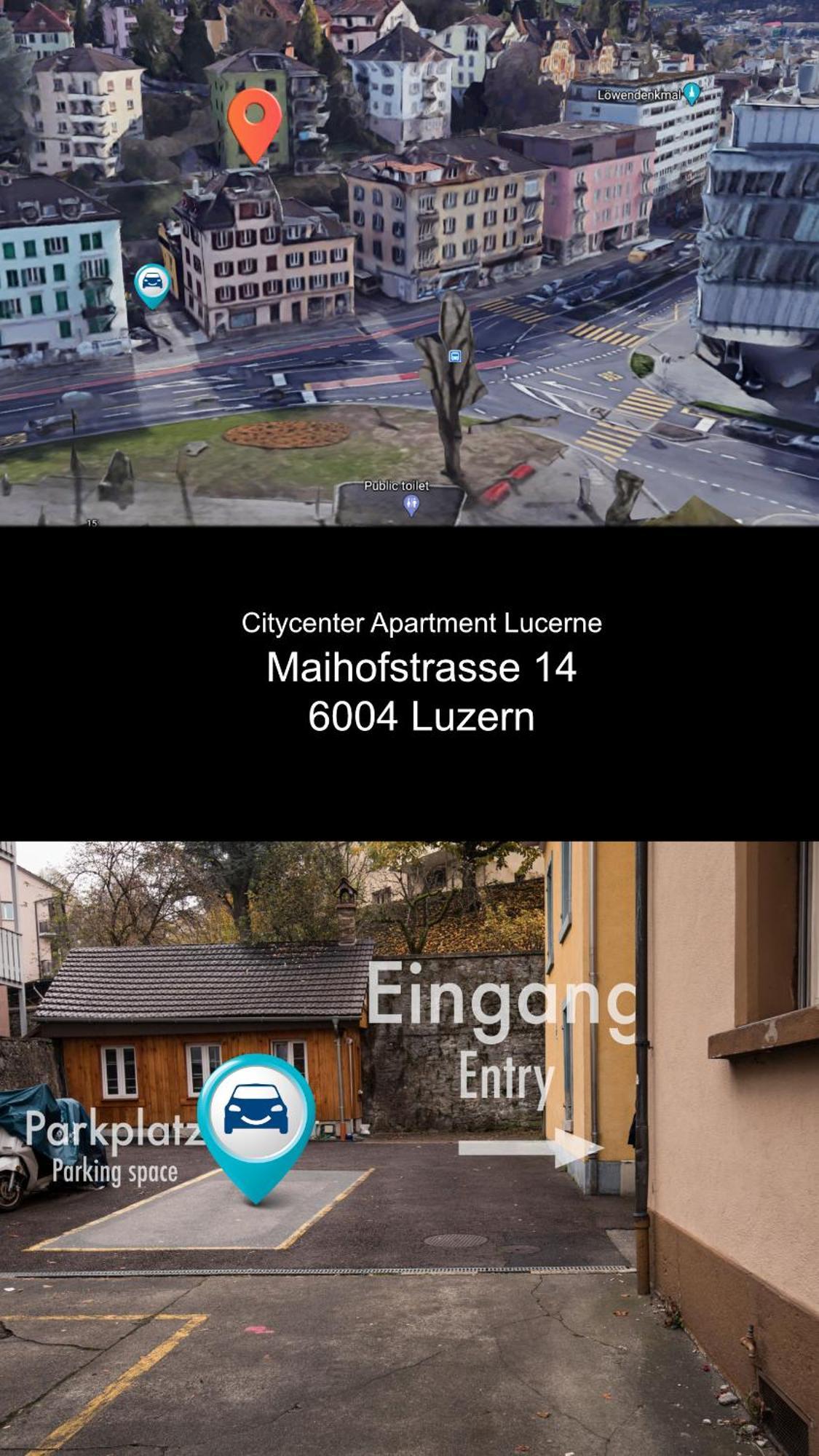 Citycenter Apartment With Parking Lucerne Luaran gambar
